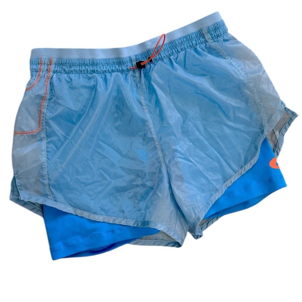 New Nike Women's Icon Clash Tempo Luxe Mid-Rise Running Shorts Blue Size XS